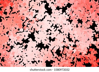 Dark Red vector background with abstract shapes. Colorful chaotic forms with gradient in modern style. Best smart design for your business.