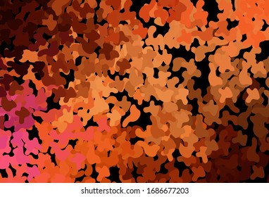 Dark Red vector background with abstract shapes. Illustration with colorful gradient shapes in abstract style. Best smart design for your business.