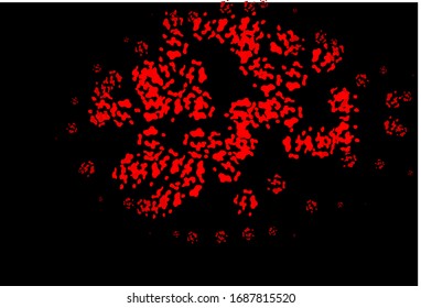 Dark Red vector background with abstract forms. Simple colorful illustration with abstract gradient shapes. Modern design for your business card.