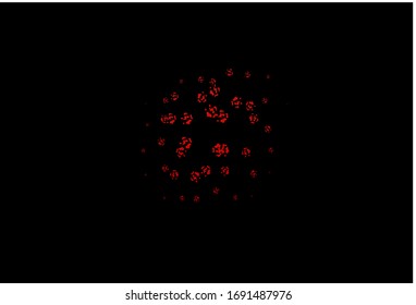 Dark Red vector background with abstract forms. Illustration with colorful gradient shapes in abstract style. Simple design for your web site.