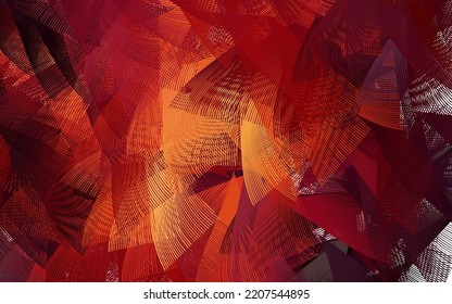 Dark Red vector background with abstract shapes. Modern abstract illustration with colorful random forms. Background for a cell phone.