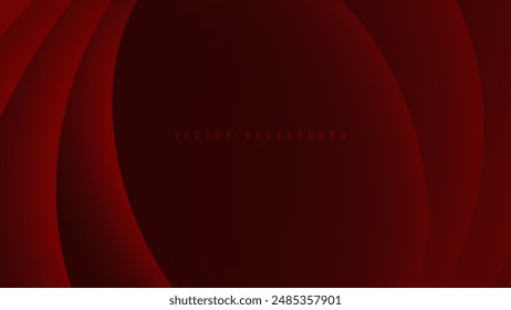 dark red vector background with abstract, curved layered shapes, creating a sense of depth and a modern, sophisticated aesthetic.