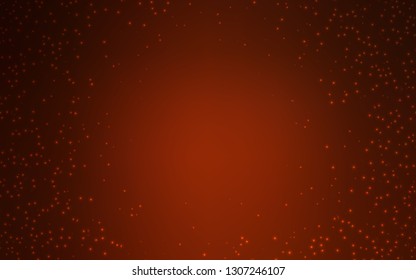 Dark Red vector background with astronomical stars. Blurred decorative design in simple style with galaxy stars. Pattern for astrology websites.
