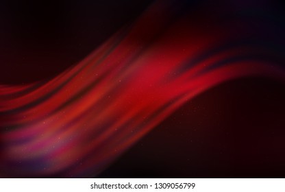 Dark Red vector background with astronomical stars. Glitter abstract illustration with colorful cosmic stars. Pattern for astronomy websites.