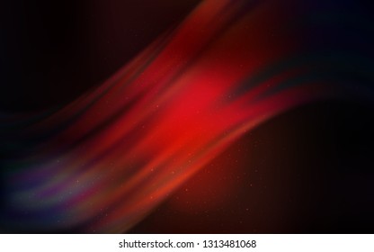 Dark Red vector background with astronomical stars. Shining colored illustration with bright astronomical stars. Pattern for futuristic ad, booklets.
