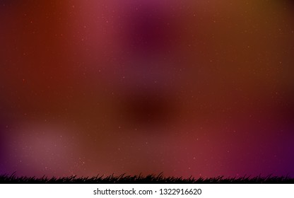 Dark Red vector background with astronomical stars. Shining colored illustration with bright astronomical stars. Pattern for astrology websites.