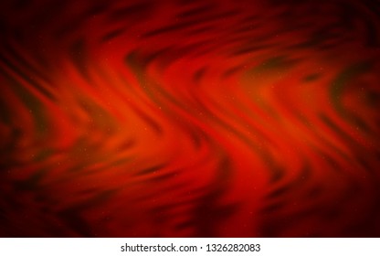 Dark Red vector background with astronomical stars. Space stars on blurred abstract background with gradient. Smart design for your business advert.
