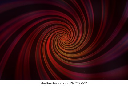 Dark Red vector background with astronomical stars. Glitter abstract illustration with colorful cosmic stars. Pattern for astronomy websites.