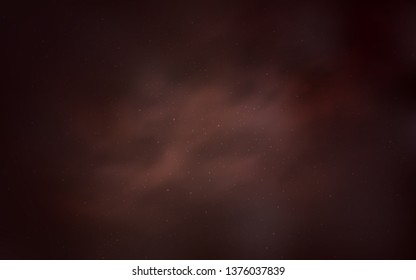 Dark Red vector background with astronomical stars. Blurred decorative design in simple style with galaxy stars. Pattern for astrology websites.