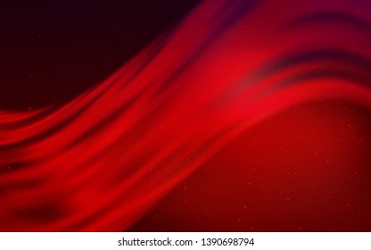 Dark Red vector background with astronomical stars. Blurred decorative design in simple style with galaxy stars. Pattern for astronomy websites.