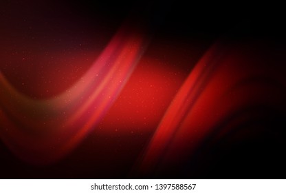 Dark Red vector background with astronomical stars. Glitter abstract illustration with colorful cosmic stars. Pattern for futuristic ad, booklets.