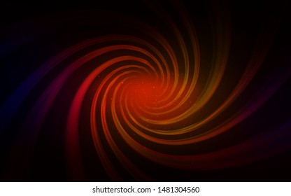 Dark Red vector background with astronomical stars. Shining illustration with sky stars on abstract template. Pattern for astronomy websites.