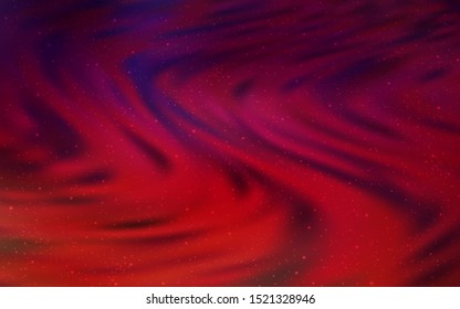 Dark Red vector background with astronomical stars. Space stars on blurred abstract background with gradient. Best design for your ad, poster, banner.