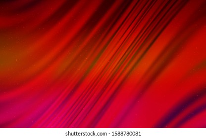 Dark Red vector background with astronomical stars. Shining illustration with sky stars on abstract template. Smart design for your business advert.