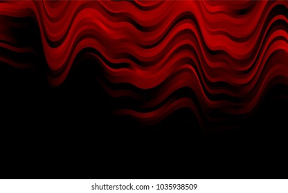Dark Red vector background with bent ribbons. Geometric illustration in marble style with gradient.  Textured wave pattern for backgrounds.