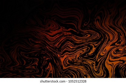 Dark Red vector background with bent lines. Colorful illustration in abstract marble style with gradient. New composition for your brand book.