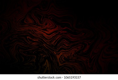 Dark Red vector background with bent lines. Shining crooked illustration in marble style. A new texture for your  ad, booklets, leaflets.