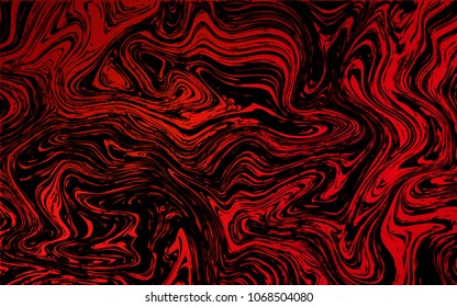 Dark Red vector background with bent ribbons. Colorful abstract illustration with gradient lines. Brand-new design for your ads, poster, banner.