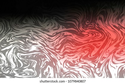 Dark Red vector background with bent lines. Creative geometric illustration in marble style with gradient. A new texture for your  ad, booklets, leaflets.