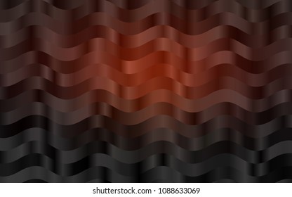 Dark Red vector background with bent ribbons. Geometric illustration in marble style with gradient.  Pattern for your business design.