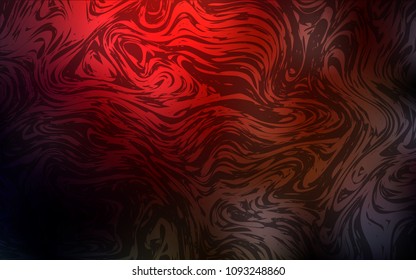 Dark Red vector background with bent ribbons. An elegant bright illustration with gradient. The elegant pattern for brand book.
