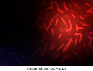 Dark Red vector background with bent ribbons. Shining illustration, which consist of blurred lines, circles. Marble design for your web site.