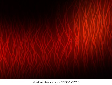 Dark Red vector background with bent lines. Shining illustration, which consist of blurred lines, circles. Marble design for your web site.