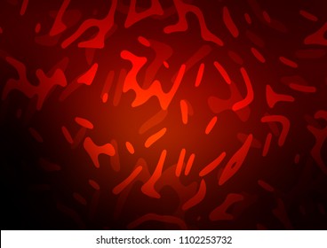 Dark Red vector background with bent ribbons. Creative illustration in halftone marble style with gradient. A completely new marble design for your business.