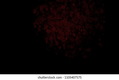 Dark Red vector background with bent lines. Blurred geometric sample with gradient bubbles.  Textured wave pattern for backgrounds.