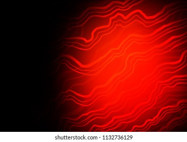 Dark Red vector background with bent lines. Shining crooked illustration in marble style. Brand new design for your ads, poster, banner.