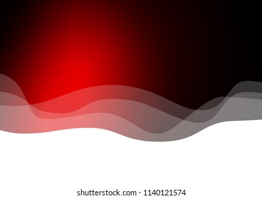 Dark Red vector background with bent lines. Blurred geometric sample with gradient bubbles.  A completely new marble design for your business.