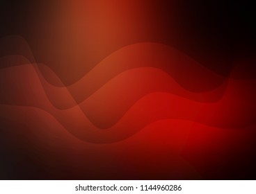 Dark Red vector background with bent ribbons. Shining crooked illustration in marble style. Textured wave pattern for backgrounds.
