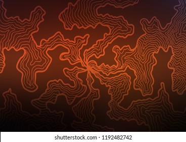 Dark Red vector background with bent ribbons. Creative illustration in halftone marble style with gradient. The elegant pattern for brand book.