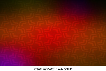 Dark Red vector background with bent ribbons. A sample with blurred bubble shapes. A completely new memphis design for your business.
