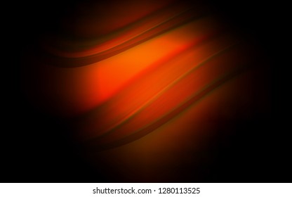 Dark Red vector background with bent ribbons. A sample with blurred bubble shapes. A completely new template for your business design.