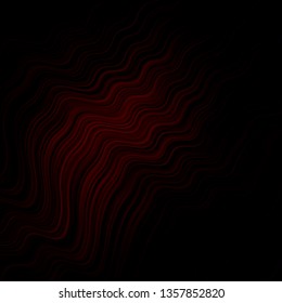 Dark Red vector background with bent lines. Brand new colorful illustration with bent lines. Best design for your ad, poster, banner.