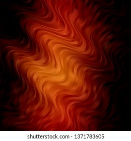 Dark Red vector background with bent lines. Abstract gradient illustration with wry lines. Pattern for busines booklets, leaflets