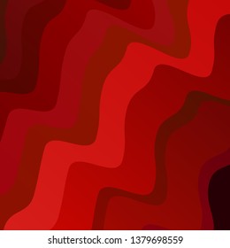 Dark Red vector background with bent lines. Abstract illustration with gradient bows. Best design for your ad, poster, banner.
