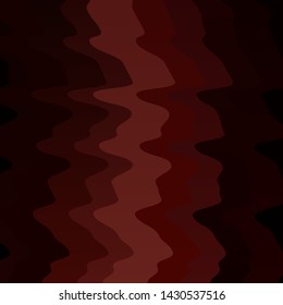 Dark Red vector background with bent lines. Colorful illustration in abstract style with bent lines. Smart design for your promotions.