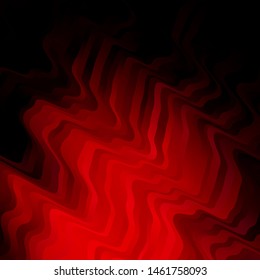 Dark Red vector background with bent lines. Brand new colorful illustration with bent lines. Template for cellphones.