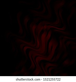 Dark Red vector background with bent lines. Illustration in abstract style with gradient curved.  Template for your UI design.