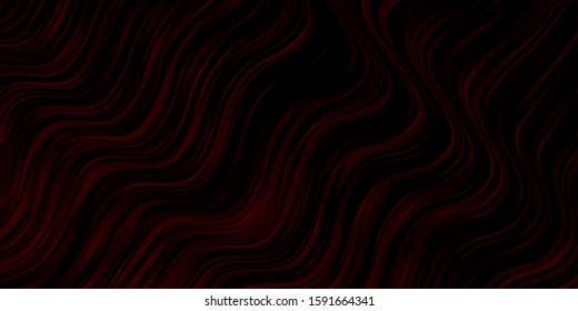 Dark Red vector background with bent lines. Brand new colorful illustration with bent lines. Best design for your ad, poster, banner.