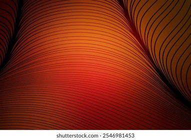 Dunkelroter Vektorhintergrund mit gebogenen Linien. Eine elegante helle Illustration mit Farbverlauf-Linien. Hintergrund für Handy-Bildschirme.