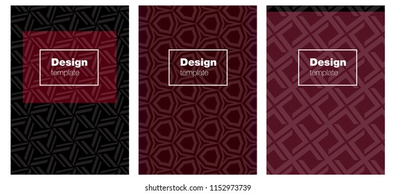 Dark Red vector background for books. Web interface on abstract background with colorful gradient. Pattern notebooks, journals.