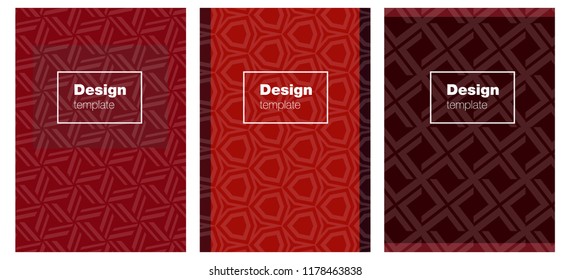 Dark Red vector background for books. Blurred decorative design in abstract style with textbox. New design for cover of books.