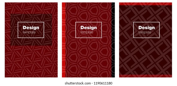 Dark Red vector background for books. Glitter abstract design concept with text box. Design for cover of books, notepads.