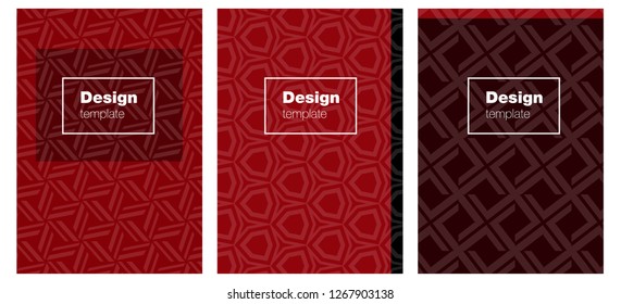 Dark Red vector background for books. Abstract booklet on colored background with gradient. Pattern notebooks, journals.