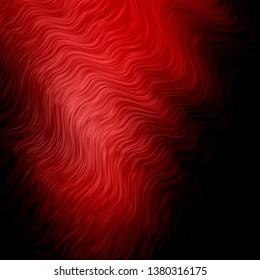 Dark Red vector background with bows. Bright sample with colorful bent lines, shapes. Pattern for ads, commercials.