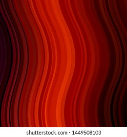 Dark Red vector background with bows. Colorful abstract illustration with gradient curves. Template for your UI design.