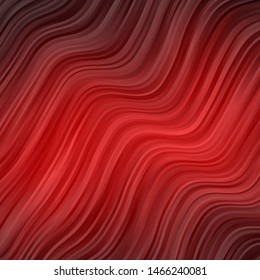 Dark Red vector background with bows. Colorful geometric sample with gradient curves.  Pattern for websites, landing pages.